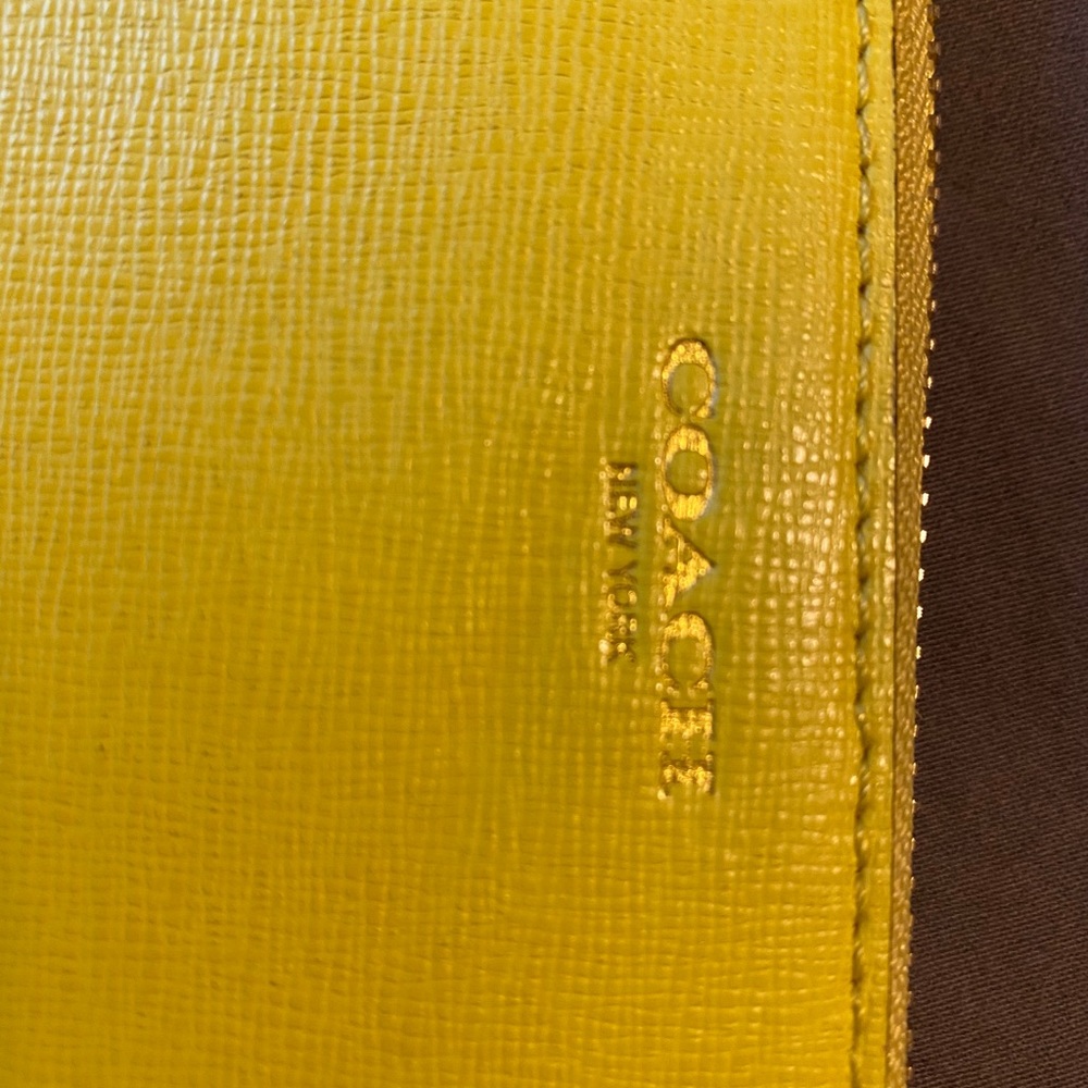 Coach zip around wallet